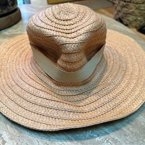Madewell Packable Straw Sunhat Beige Tan M/L EUC